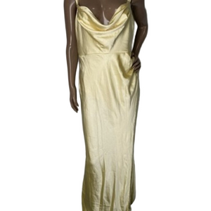 NEW RUNAWAY THE LABEL Havana (Havanna) Cowl Neck Open-Back Midi Dress Women's XL